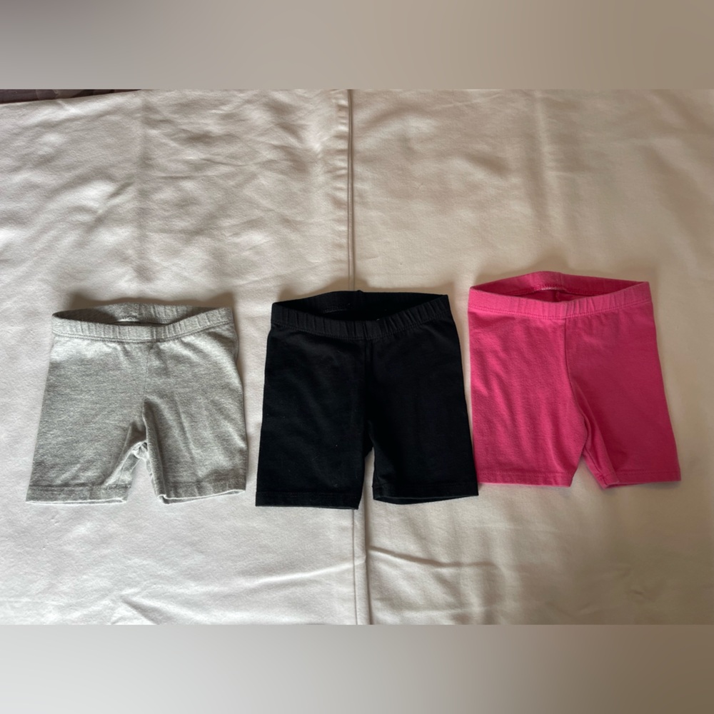 Cat & Jack Kids' Shorts Trio - Black, Gray, Pink